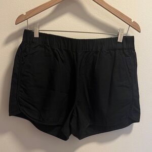 Madewell Black Athletic Style Shorts with Elastic Waistband